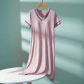 Pink Built-in Bra Pajama Dress