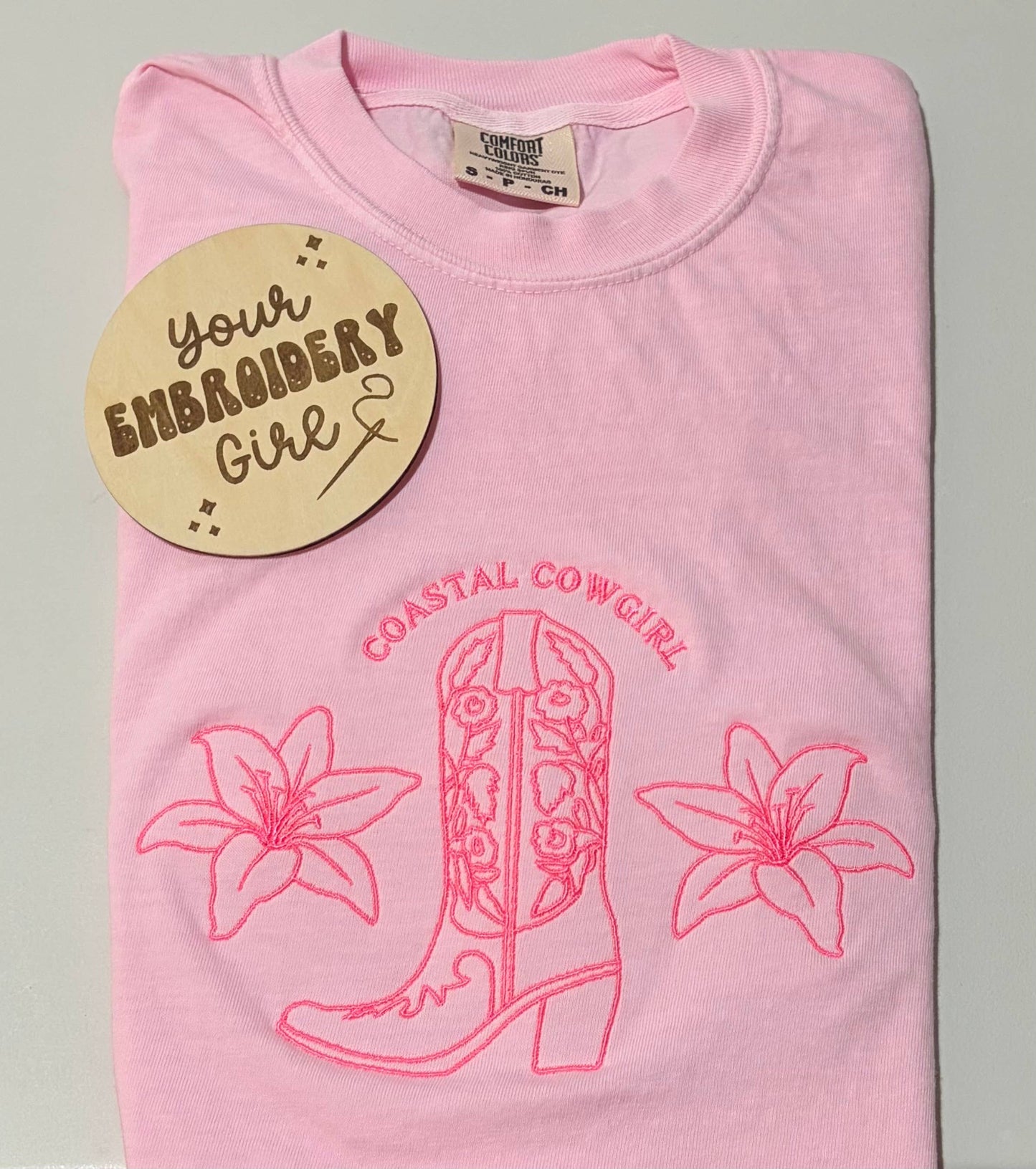 Coastal Cowgirl Embroidered T-Shirt