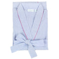 Blue Seersucker-Pink Robe