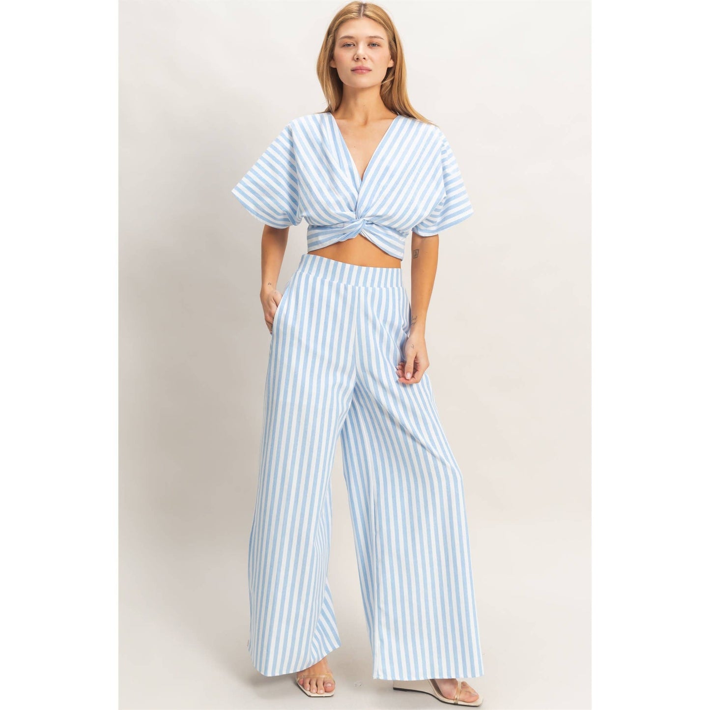 Striped Twist Front Set