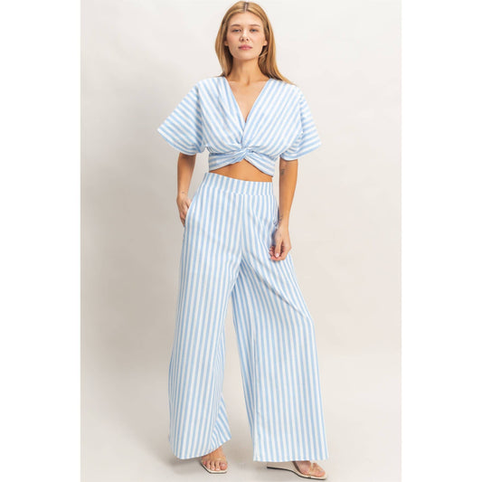 Striped Twist Front Set