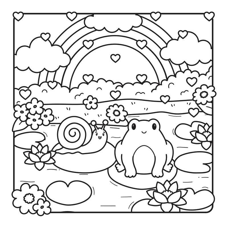 Heartwarming Love Coloring Book