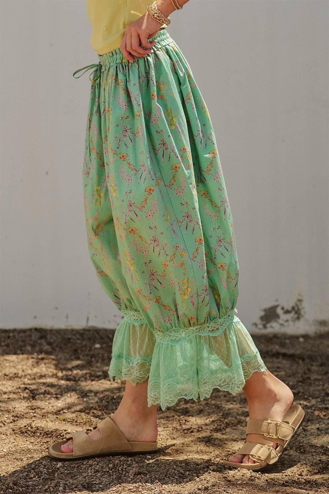 Green Bloomer Pants