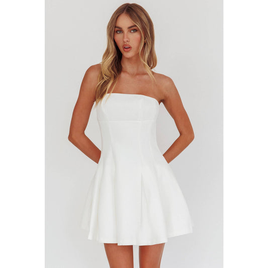 Strapless White Dress