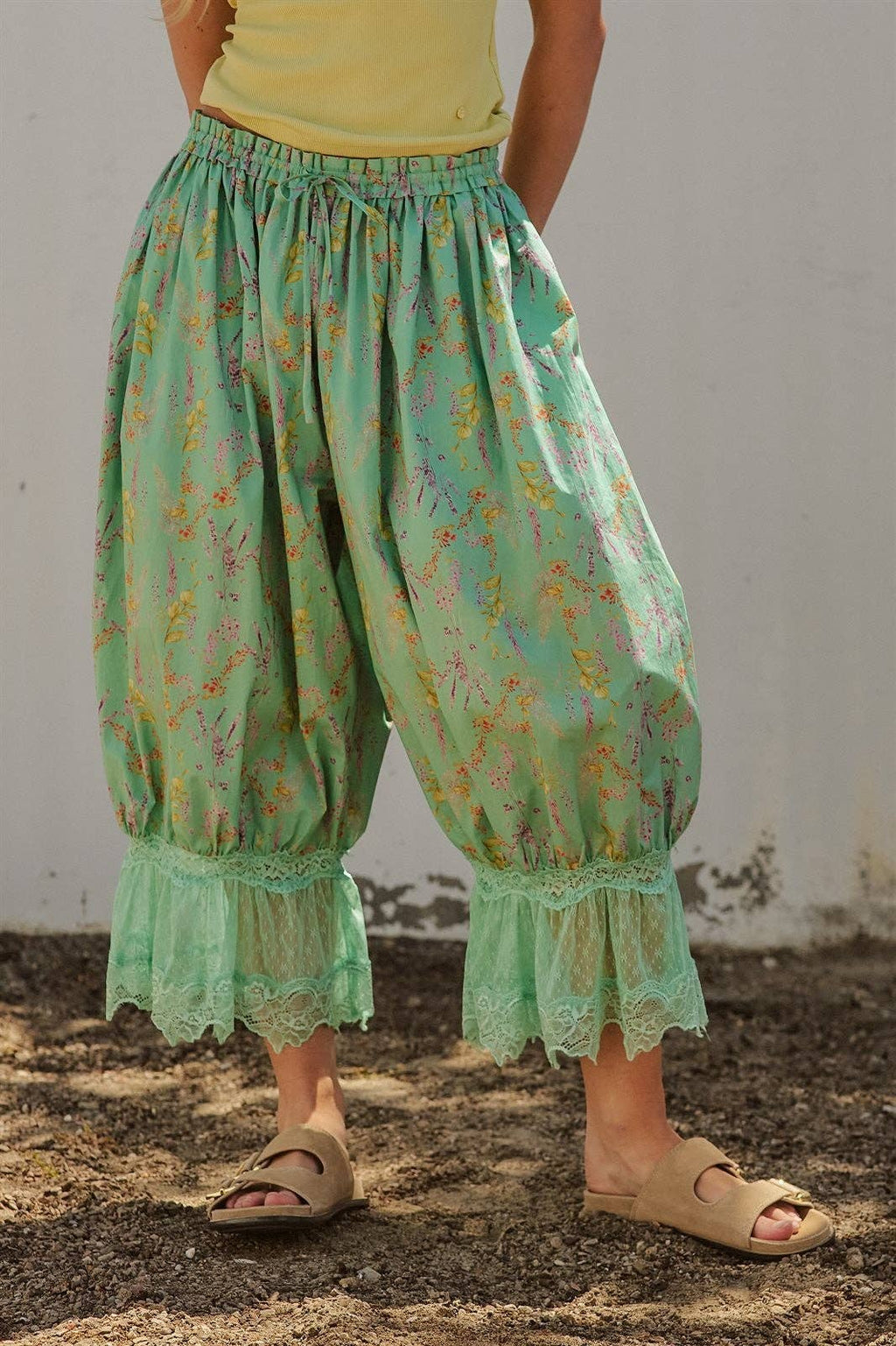 Green Bloomer Pants