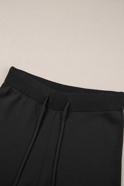 Contrast Trim Top And Pants Set